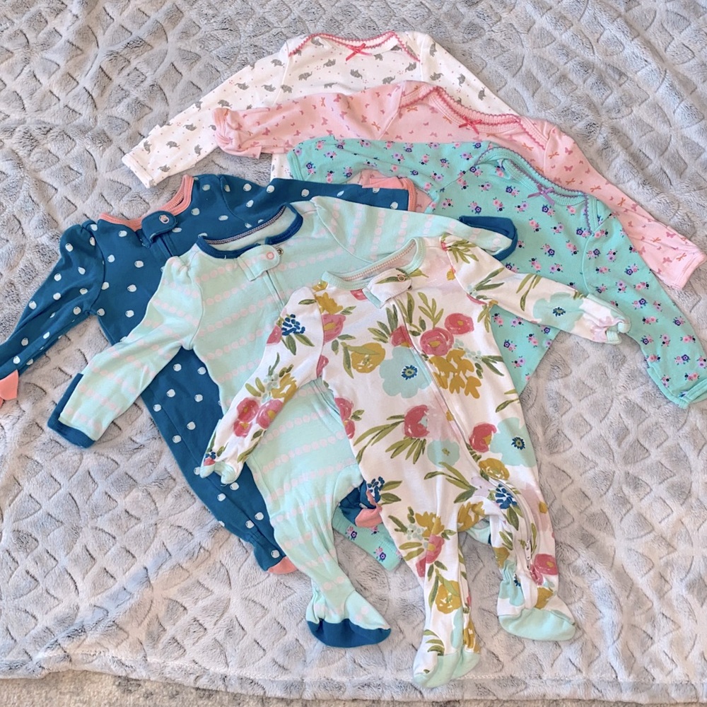Newborn Bundle of 6 Pajamas